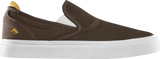 EMERICA Wino G6 Slip-On Shoes Brown/Tan Men's Skate Shoes Emerica 