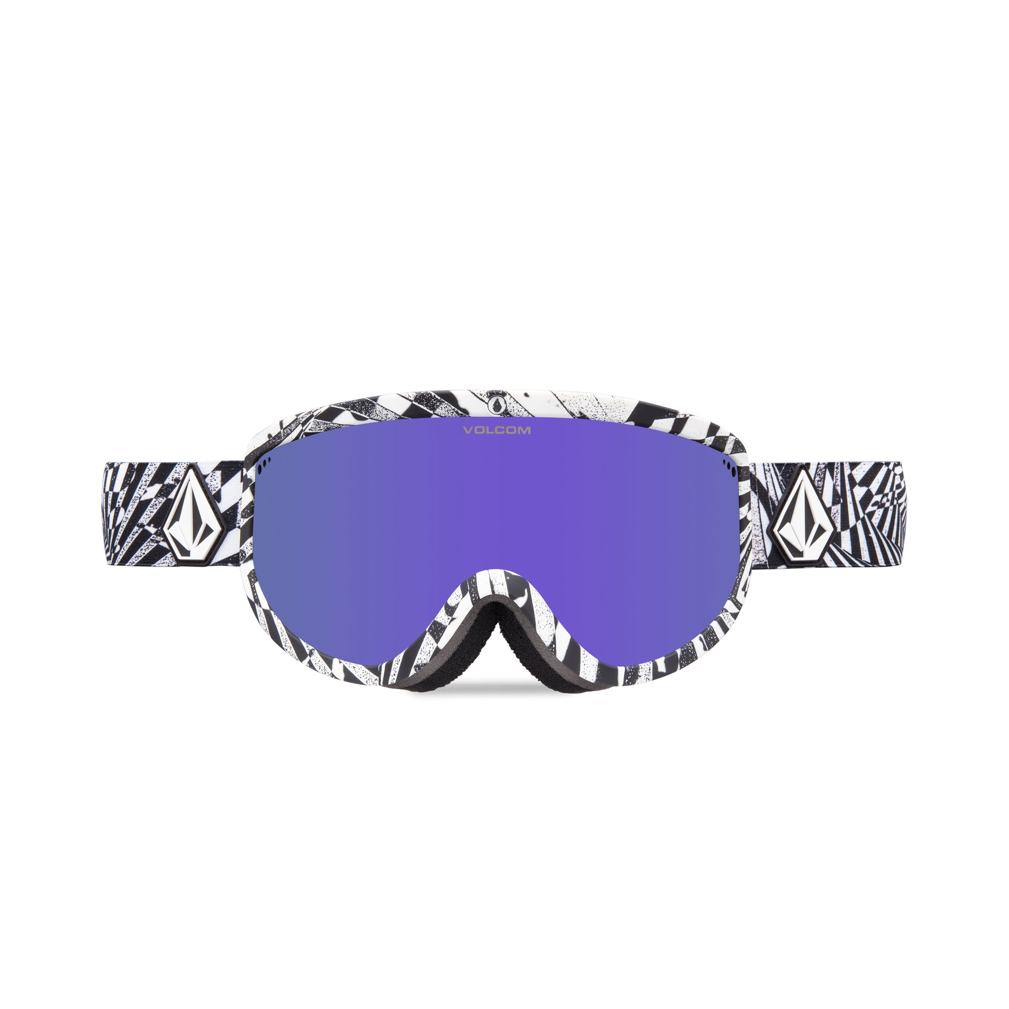 VOLCOM Footprints Op Art - Purple Chrome + Yellow Snow Goggle Snow Goggles Volcom 