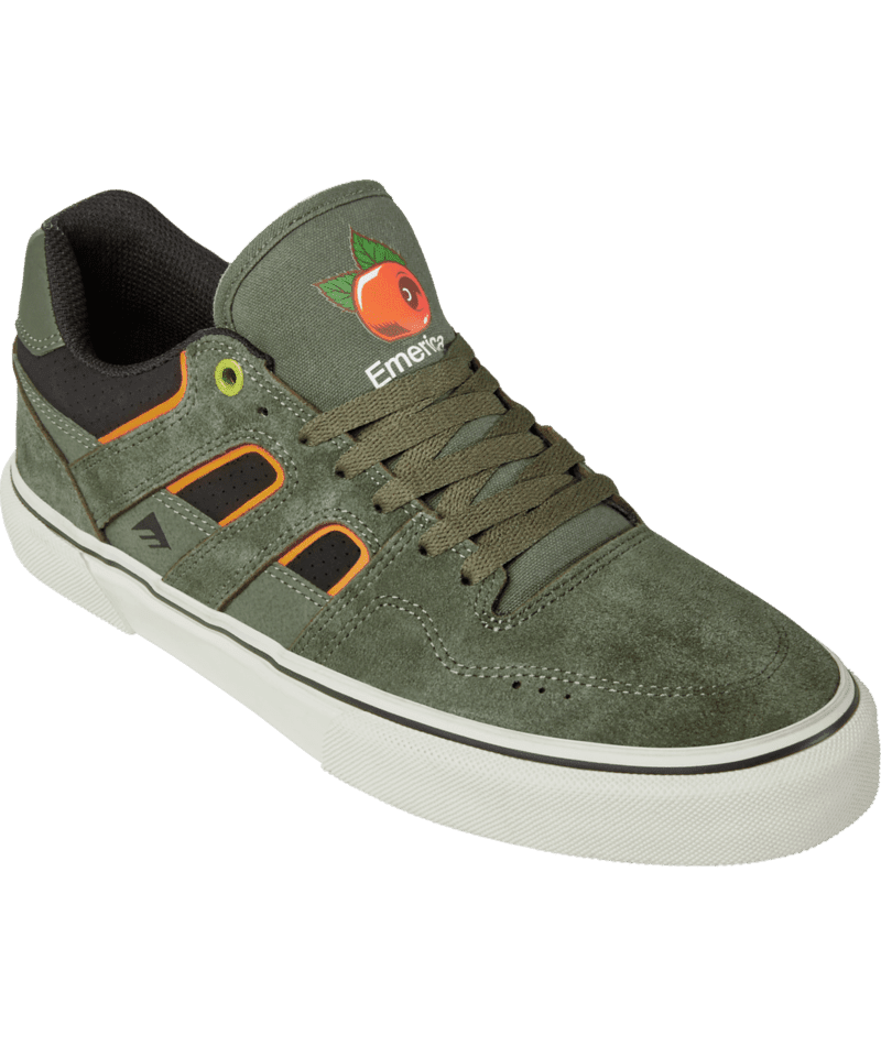 EMERICA Tilt G6 Vulc X O.J. Wheels Shoes Olive Men's Skate Shoes Emerica 