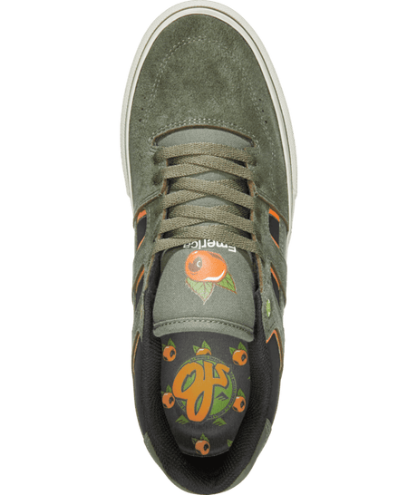 EMERICA Tilt G6 Vulc X O.J. Wheels Shoes Olive Men's Skate Shoes Emerica 