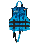 RONIX Child Top Grom CGA Wake Vest Blue Camo Youth Wake Vests Ronix 