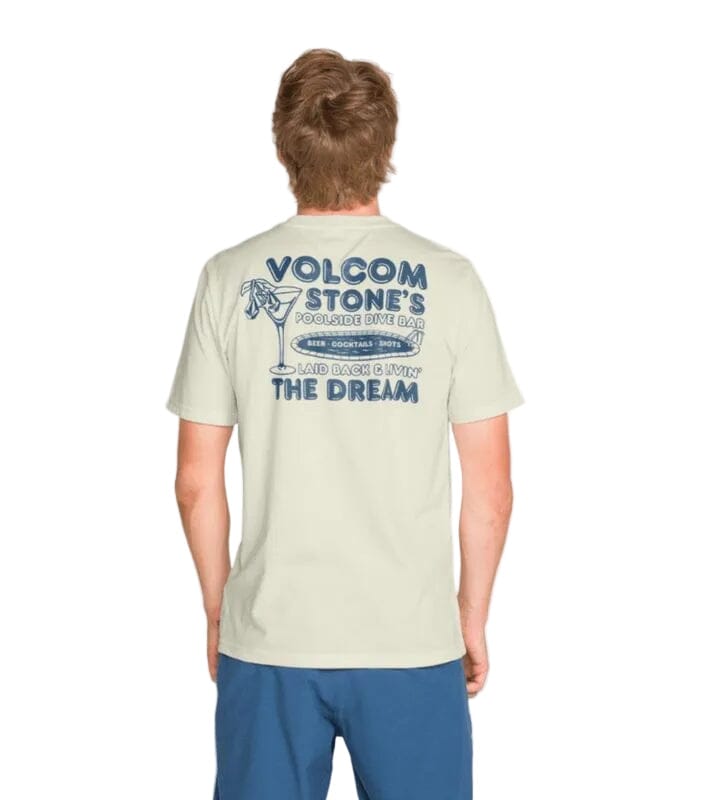 VOLCOM Dive Bar T-Shirt Off White Heather Men's Short Sleeve T-Shirts Volcom 