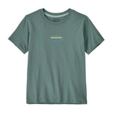 PATAGONIA Kid's Graphic T-Shirt '95 Oval Logo Tropiclimb/Blue Sage Boy's T-Shirts Patagonia 