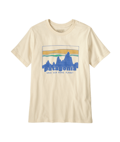 PATAGONIA Kids '73 Skyline T-Shirt Undyed Natural Boy's T-Shirts Patagonia 