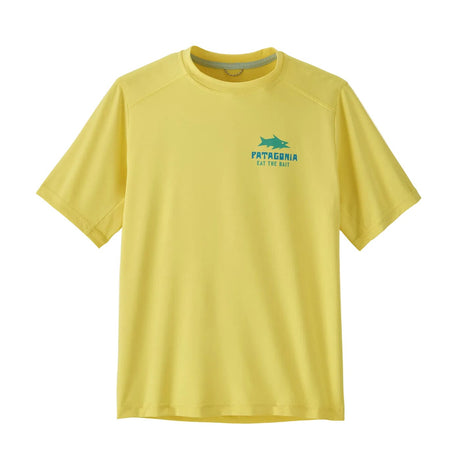 PATAGONIA Kids Capilene Silkweight T-Shirt Eat The Bait/Lemon Zest Boy's T-Shirts Patagonia 