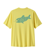 PATAGONIA Kids Capilene Silkweight T-Shirt Eat The Bait/Lemon Zest Boy's T-Shirts Patagonia 