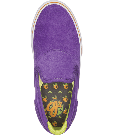 EMERICA Youth Wino Slip-On X O.J. Wheels Shoes Purple Youth and Toddler Skate Shoes Emerica 