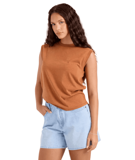 VOLCOM Women's Burly Tank Top Henna Women's Tank Tops and Halter Tops Volcom 