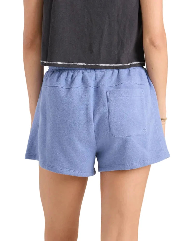 VOLCOM Women's Lived In Fleece Short Horizon Blue Women's Shorts Volcom 