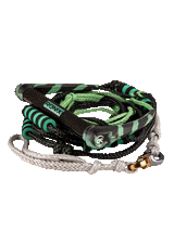 RONIX Spinner Silicone Surf Rope With Handle Jade/Black Wakesurf Ropes Ronix 