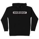 INDEPENDENT Bar Logo Pullover Hoodie Black Men's Pullover Hoodies Independent 