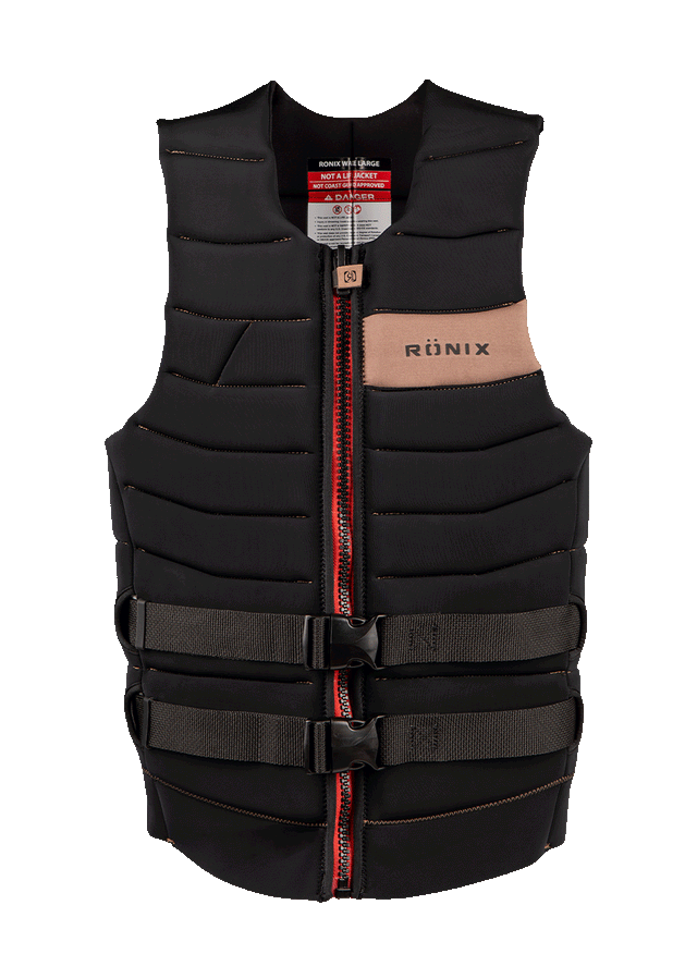 RONIX Vader Impact Wake Vest Black/Mocha Men's Wake Vests Ronix 