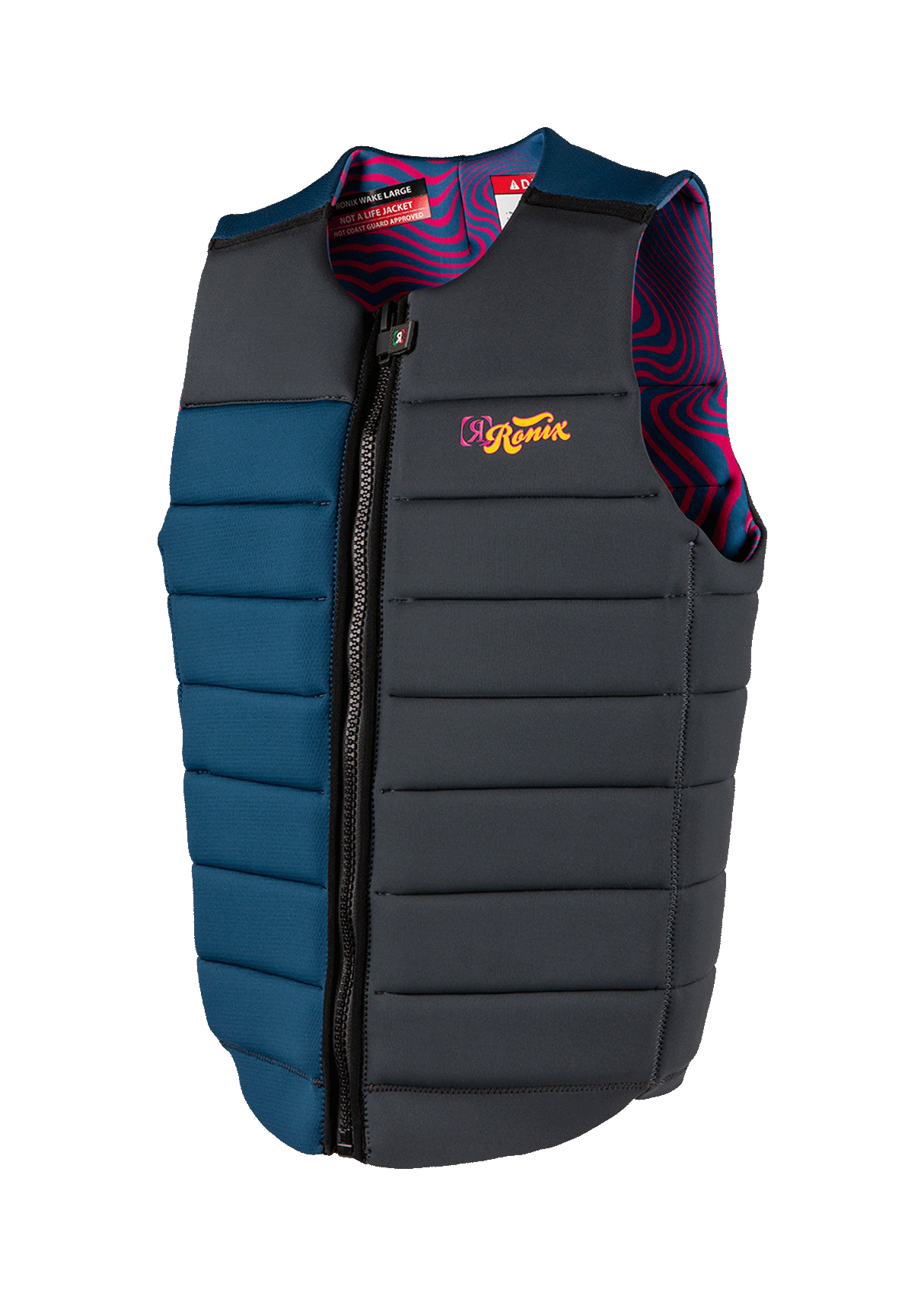 RONIX Purple Haze Impact Wake Vest Psychedelic Blue/Grey Men's Wake Vests Ronix 