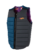 RONIX Purple Haze Impact Wake Vest Psychedelic Blue/Grey Men's Wake Vests Ronix 