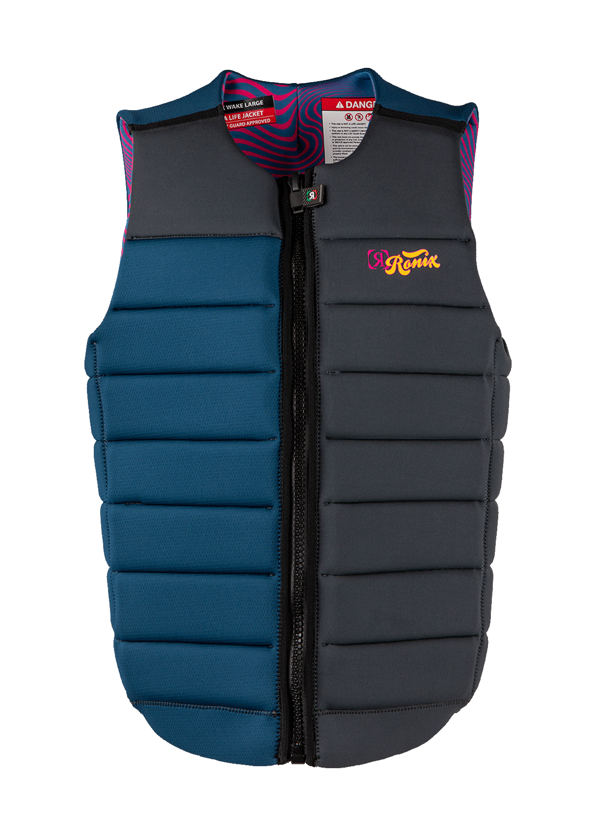 RONIX Purple Haze Impact Wake Vest Psychedelic Blue/Grey Men's Wake Vests Ronix 