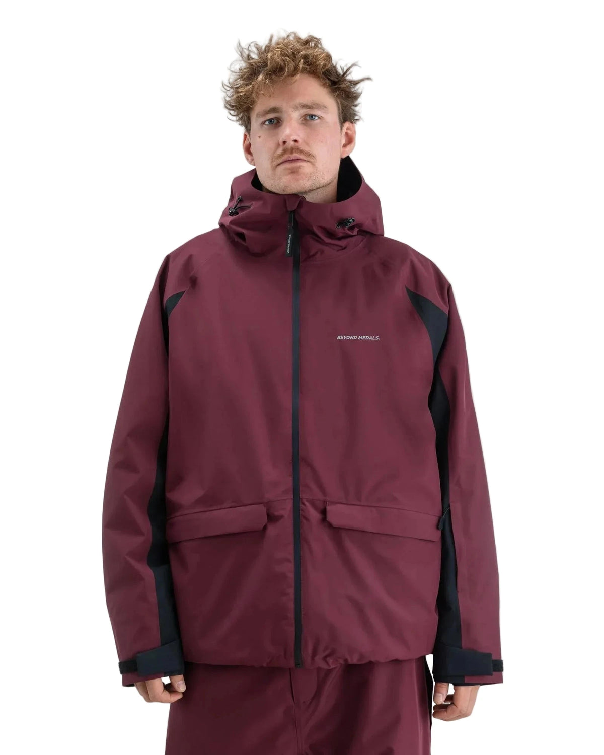 BEYOND MEDALS Nostalgia Snow Jacket Dark Red 2027 Men's Snow Jackets Beyond Medals 