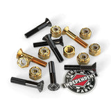 INDEPENDENT Phillips 1in Black/Gold Skateboard Hardware Skateboard Hardware Independent 