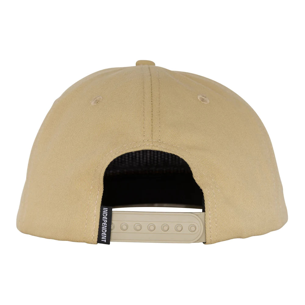 INDEPENDENT Baseplate Snapback Hat Tan Men's Hats Independent 