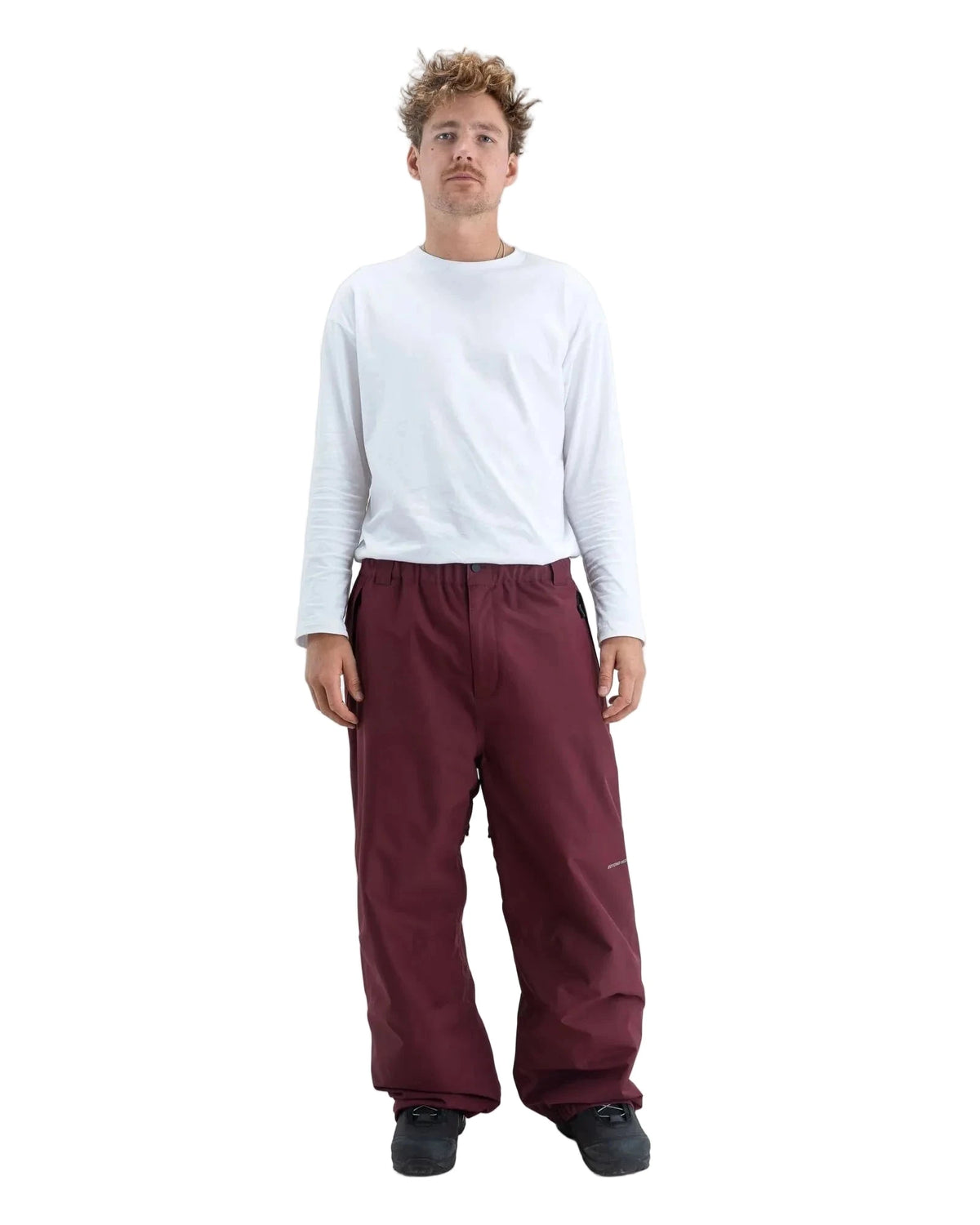 BEYOND MEDALS Nostalgia Snow Pants Dark Red 2027 Men's Snow Pants Beyond Medals 