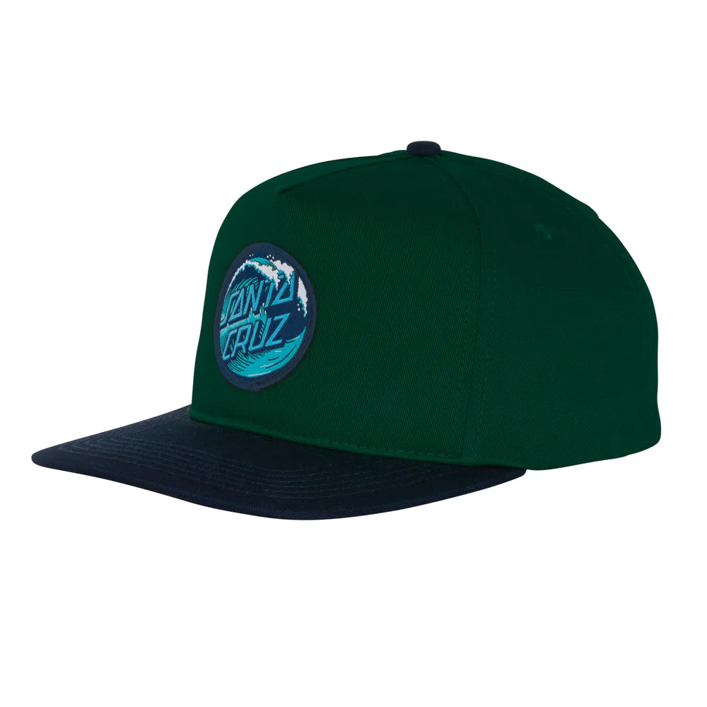 SANTA CRUZ Wave Dot Snapback Hat Forest/Navy Men's Hats Santa Cruz 