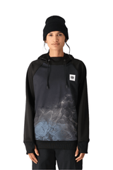 686 Women's Bonded Fleece Pullover Hoodie Black Cloudbreak Women's Pullover Hoodies 686 