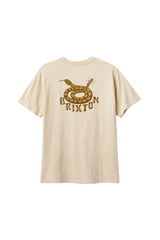 BRIXTON Homer Standard T-Shirt Cream Classic Wash Men's Short Sleeve T-Shirts Brixton 
