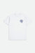 BRIXTON Vive Libre Standard T-Shirt White Men's Short Sleeve T-Shirts Brixton 