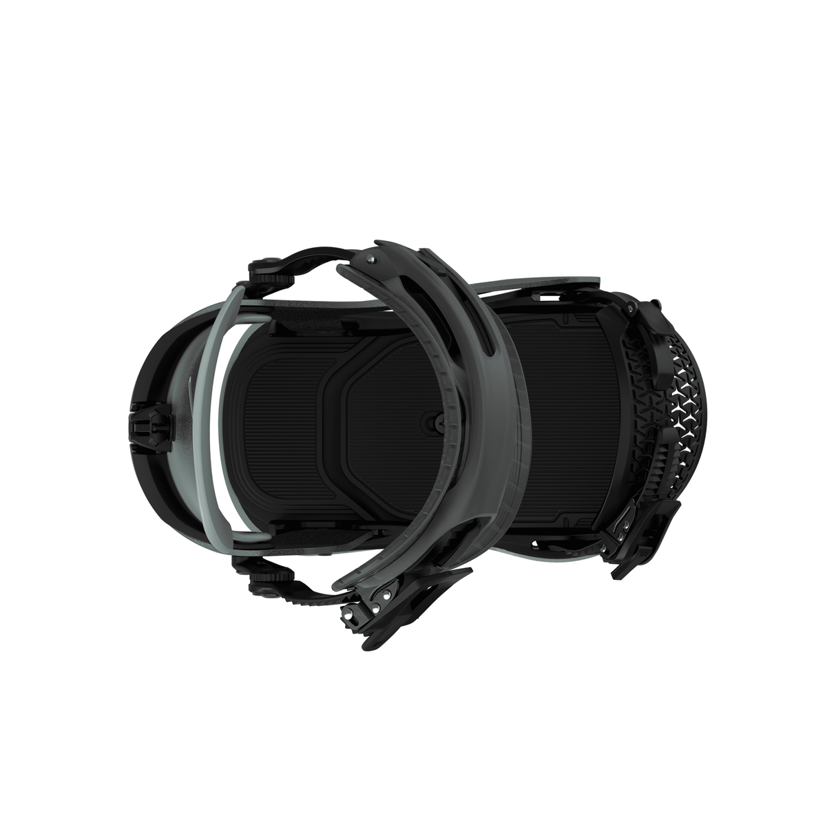 ROME Katana AsymWrap FASE Snowboard Bindings Slate 2026 Men's Snowboard Bindings Rome 