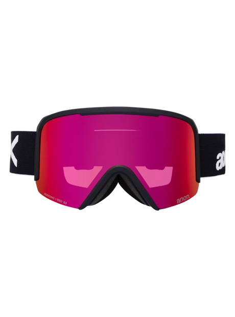 ANON Nesa Black - Perceive Perceive Sunny Red + Perceive Cloudy Burst + MFI Face Mask Snow Goggle Snow Goggles Anon 