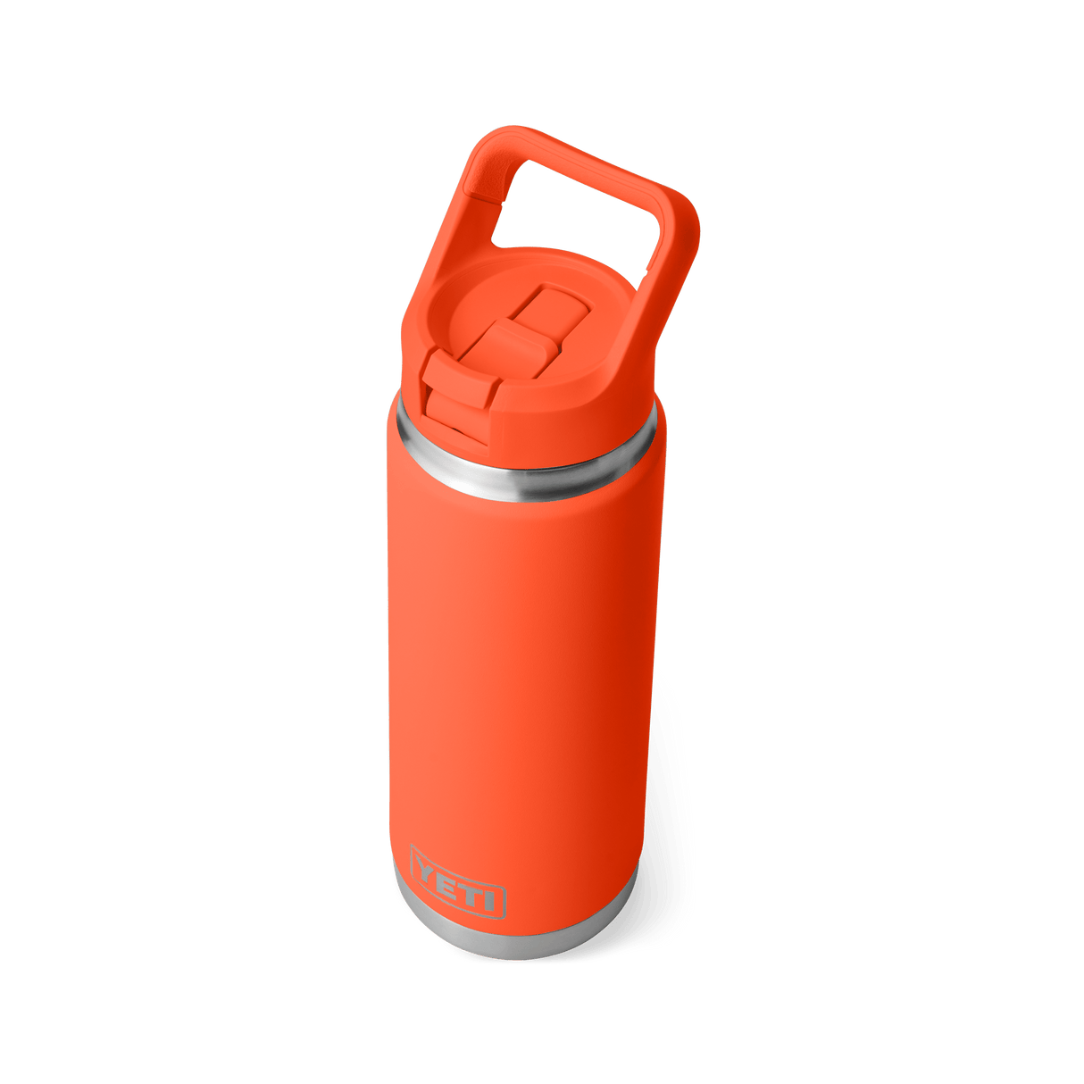 YETI Rambler 769 ML Water Bottle With Colour-Matched Straw Cap Papaya Drinkware Yeti 