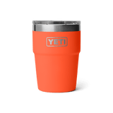 YETI Rambler 473 ML Stackable Cup With Magslider Lid Papaya Drinkware Yeti 