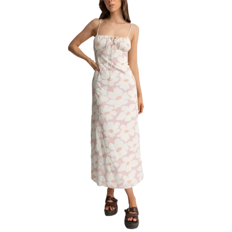 RHYTHM Women's Mimi Floral Gathered Maxi Dress Rose Women's Dresses Rhythm 