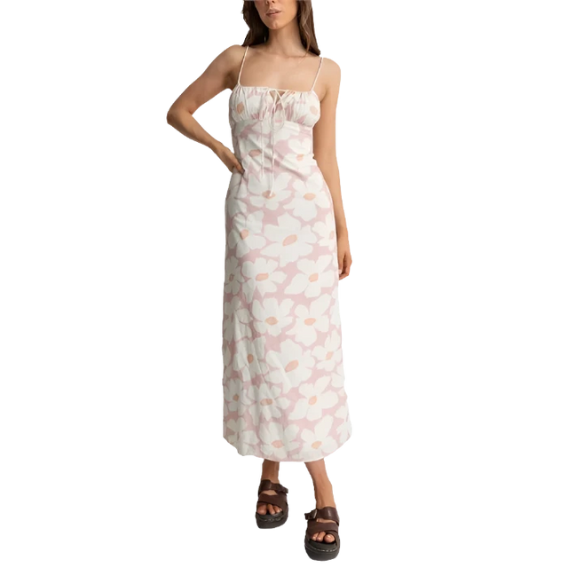 RHYTHM Women's Mimi Floral Gathered Maxi Dress Rose Women's Dresses Rhythm 