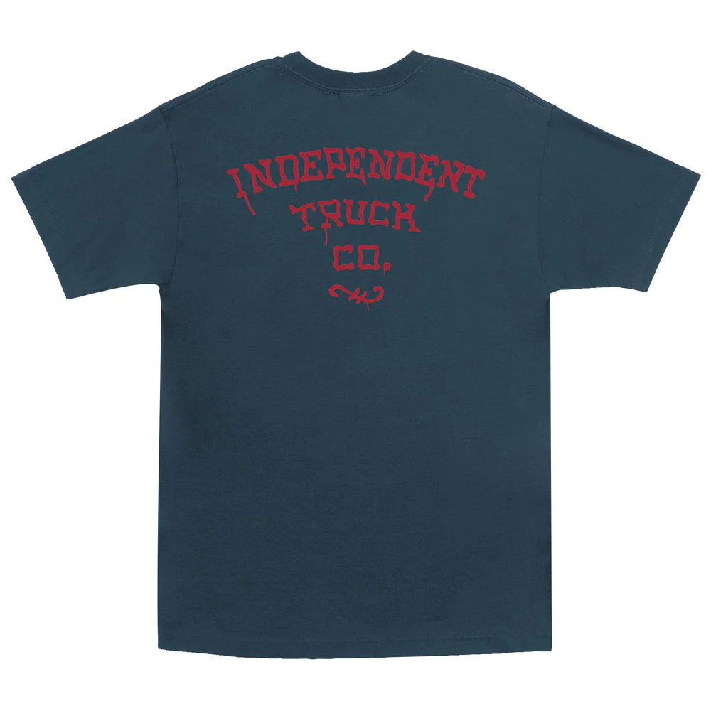 INDEPENDENT Barrio T-Shirt Harbor Blue Men's Short Sleeve T-Shirts Independent 