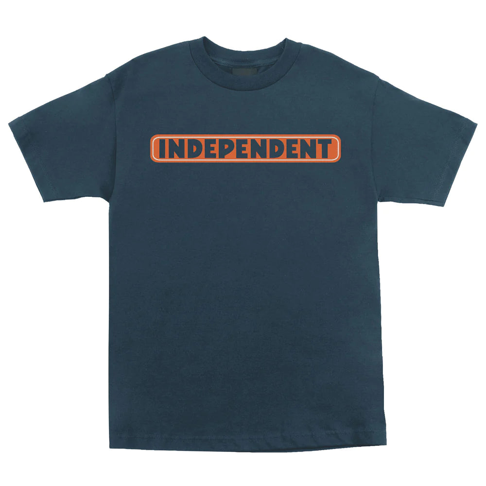 INDEPENDENT Bar Logo T-Shirt Harbor Blue Men's Short Sleeve T-Shirts Independent 