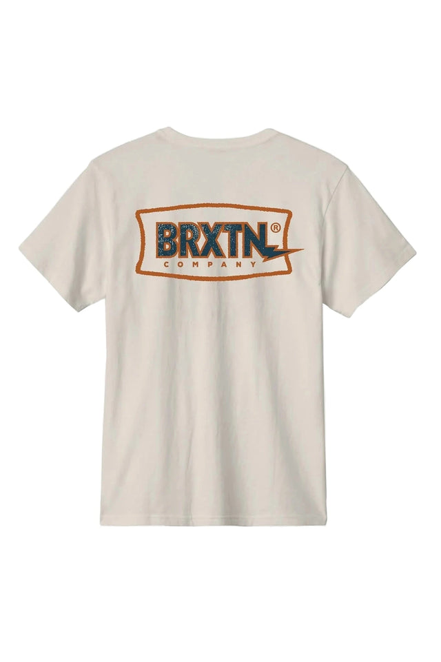 BRIXTON Lightning T-Shirt Cream Men's Short Sleeve T-Shirts Brixton 
