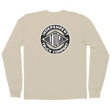 INDEPENDENT BTG Summit Long Sleeve T-Shirt Sand Men's Long Sleeve T-Shirts Independent 