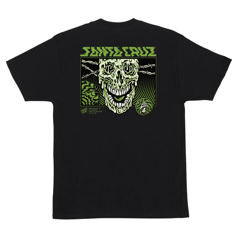 SANTA CRUZ Toxic Skull T-Shirt Black Men's Short Sleeve T-Shirts Santa Cruz 