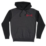 INDEPENDENT Shatter Span Pullover Hoodie Charcoal Heather/Black Men's Pullover Hoodies Independent 