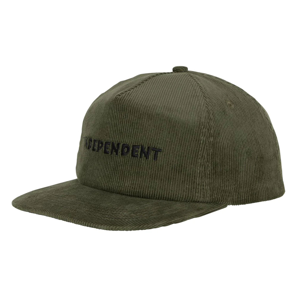 INDEPENDENT Beacon Snapback Hat Olive Men's Hats Independent 