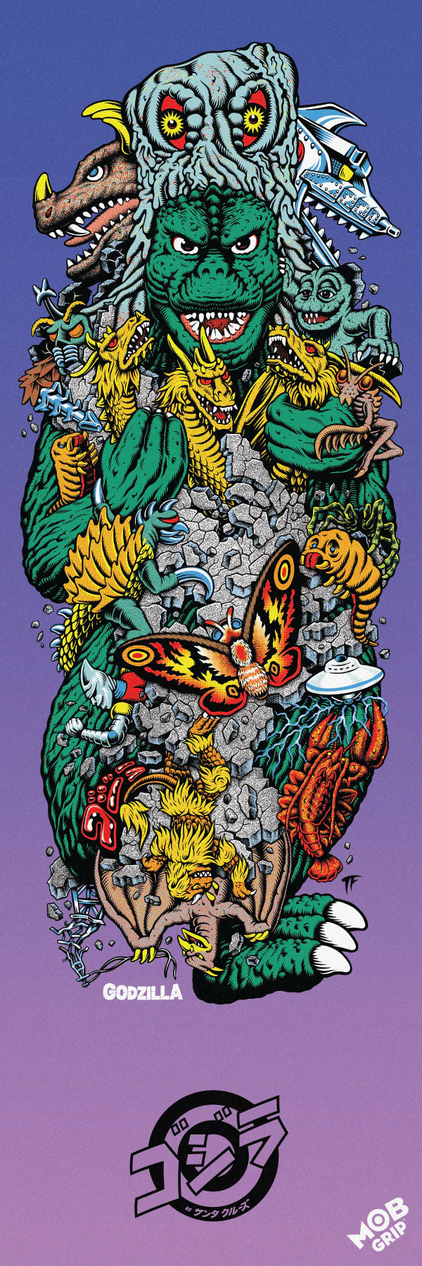 【SANTA CRUZ×GOZILLA】 KAIJU RSKP 10.125！ Santa Cruz x Godzilla Kaiju Roskopp Deck 10.125” (Limited