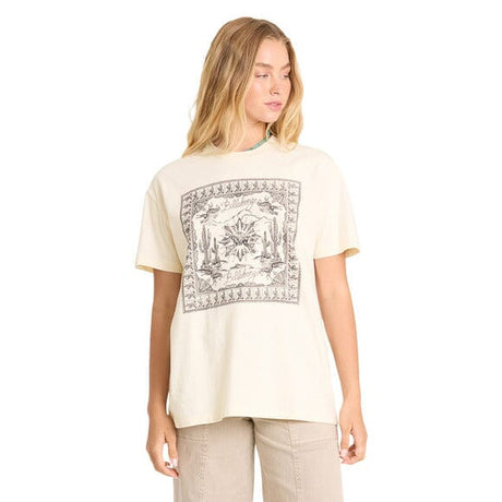 BILLABONG Women's Heading West T-Shirt White Cap Women's Short Sleeve T-Shirts Billabong 