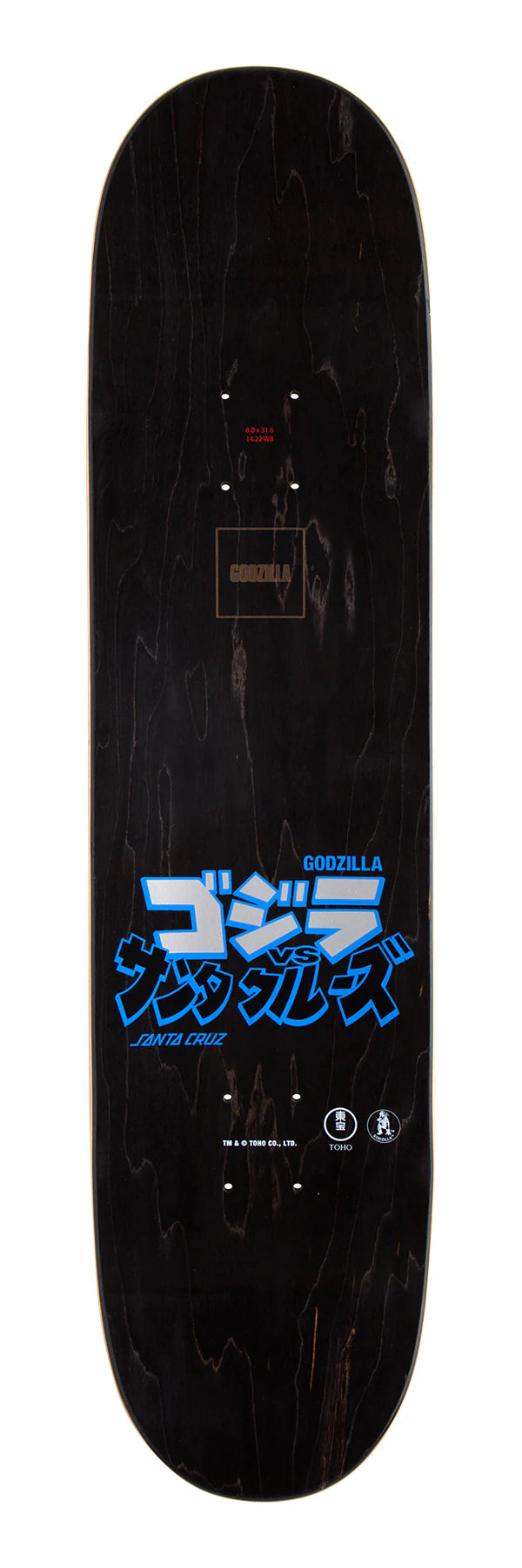 SANTA CRUZ Godzilla Mecha Hand 8.0 Skateobard Deck Skateboard Decks Santa Cruz 