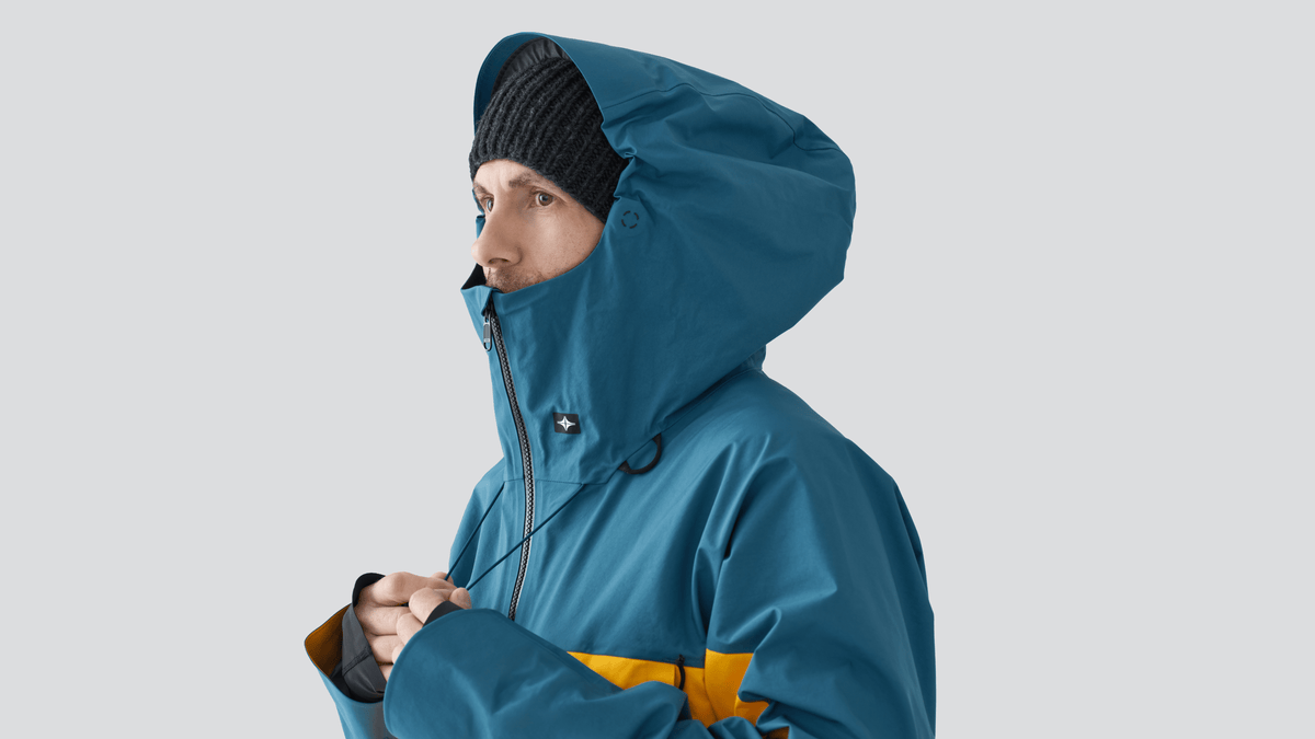 SKYLINE Fuse 3L Guide Snow Jacket Blue Steel/Mango 2027 Men's Snow Jackets Skyline 