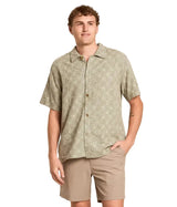 RHYTHM Java Short Sleeve Button Up Shirt Olive Rhythm 