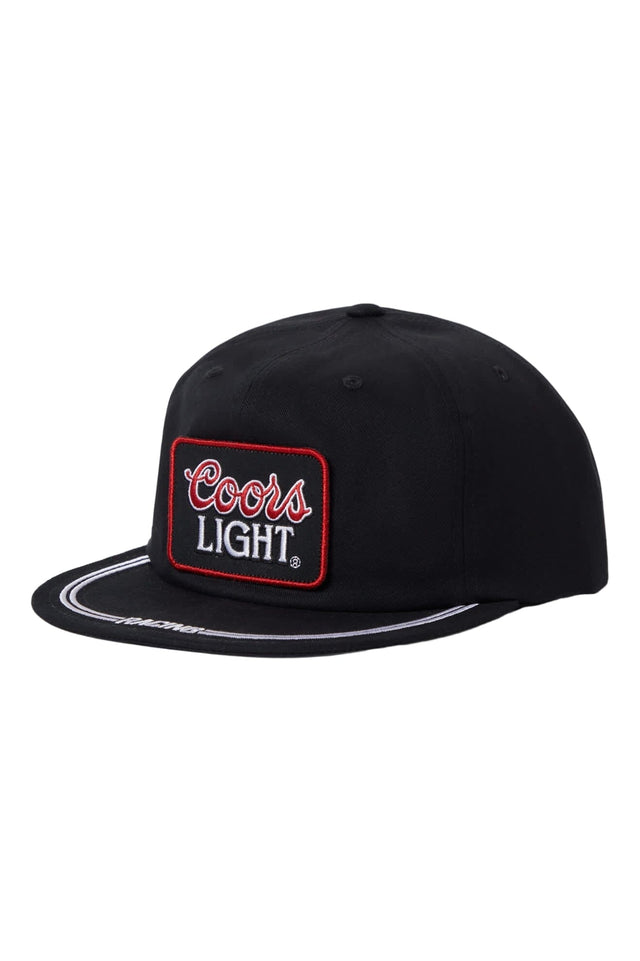 BRIXTON Coors Light Gear Snapback Hat Black Men's Hats Brixton 