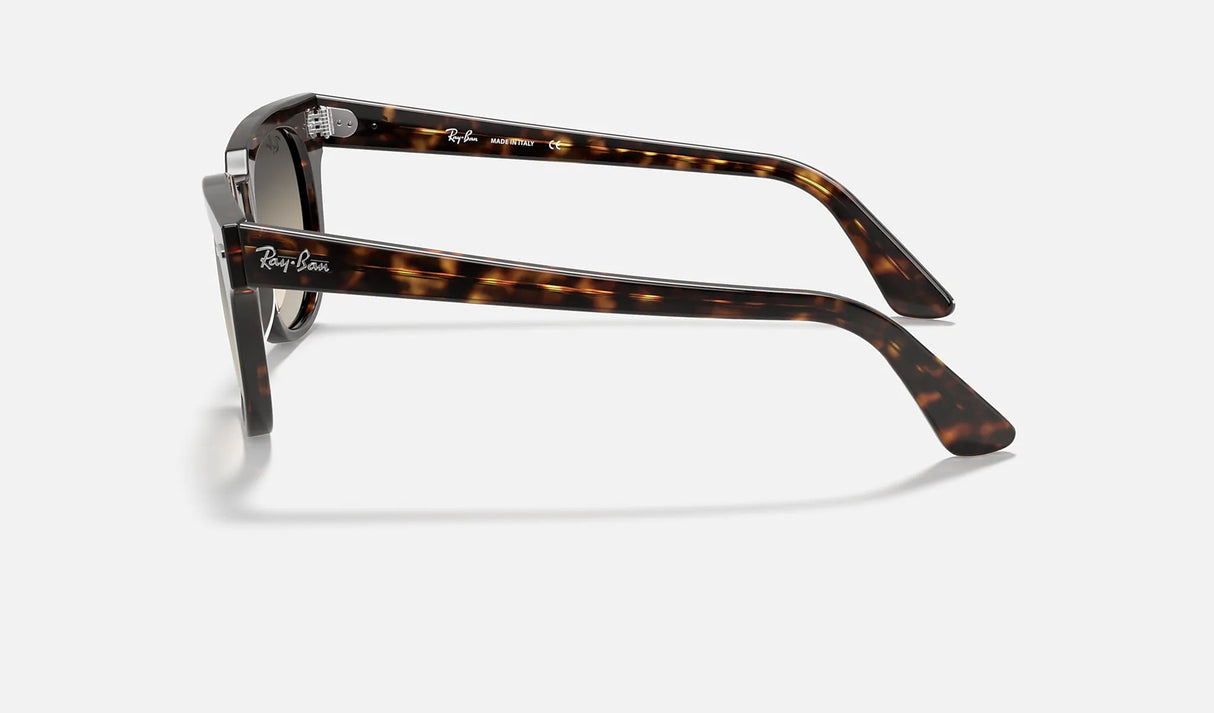 RAY-BAN Meteor Polished Tortoise - Light Grey Sunglasses Sunglasses Ray-Ban 