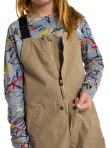 BURTON Kid's Skylar 2L Bib Snow Pants Summit Taupe 2026 Youth Snow Pants Burton 