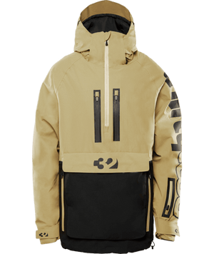 THIRTYTWO Light Anorak Snowboard Jacket Black/Tan 2024 Men's Snow Jackets Thirtytwo 