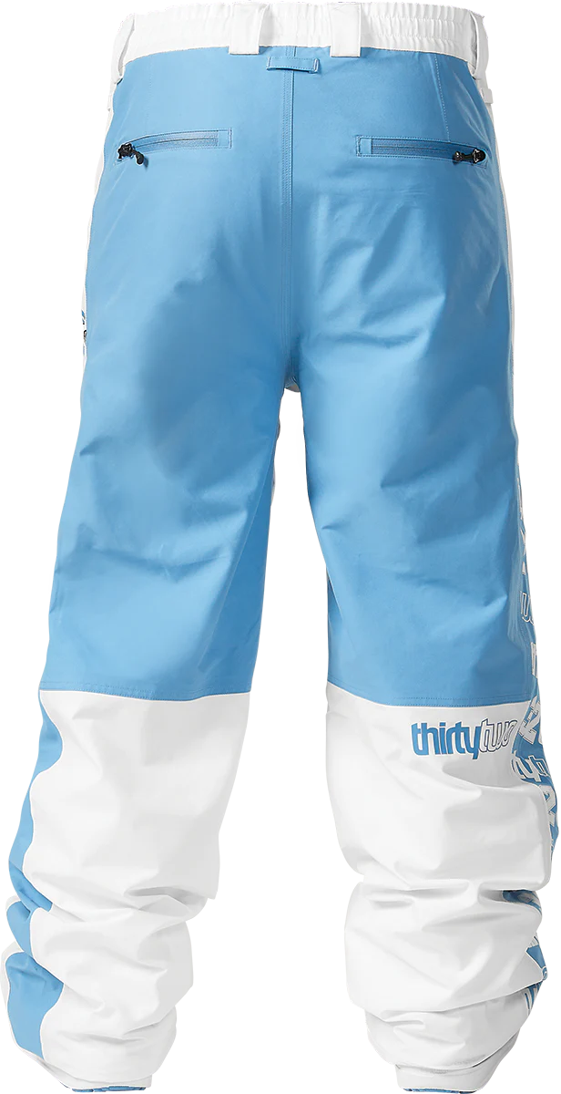 THIRTYTWO Sweeper XLT Snowboard Pants White/Blue 2024 Men's Snow Pants Thirtytwo 